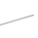 U profile SMALL U FLAT SQUARE 17/18 B1C1, grey, white matt