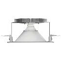 Regiolux Downlight CHANGY-B TRIZONE - UGR<25 DALI2 schakelbaar, set terug, met lensoptiek IP54, wit 