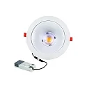 Downlight GLAN S Ø 207MM Plug&Play stijf, CCT Switch, UGR < 19, multipower IP20, wit 