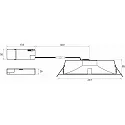 Downlight GLAN M Ø 237MM Plug&Play stijf, CCT Switch, UGR < 19, multipower IP20, wit 