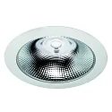 Downlight GLAN S Ø 207MM Plug&Play stijf, CCT Switch, UGR < 19, multipower IP20, aluminium, wit 