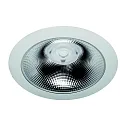 Downlight GLAN M Ø 237MM Plug&Play stijf, CCT Switch, UGR < 19, multipower IP20, aluminium, wit 