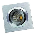 Inbouwarmatuur MELIMAR 1-voudig, hoekig IP20, aluminium glanzend