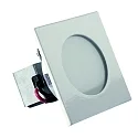 Wandinbouwarmatuur LARA V2 hoekig IP40, glanzend, wit 