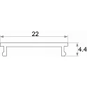 Rutec toebehoren Profiel omslag VARDAflex ECO AC, wit 200cm