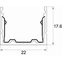 Rutec Profiel VARDAflex ECO AC, aluminium