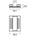 Rutec Directe verbinder VARDAFLEX COB SELECT 1CM - GAPLESS 3-polig, transparant