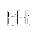Rutec Voeding VARDAFLEX 1CM - PUSH LOCK-W 2-polig, mat, transparant