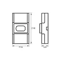 Rutec Directe verbinder VARDAFLEX 1CM - PUSH LOCK-W 2-polig, mat, transparant