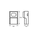Rutec Voeding VARDAFLEX 0.8CM - PUSH LOCK-W 2-polig, mat, transparant