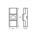 Rutec Directe verbinder VARDAFLEX 0.8CM - PUSH LOCK-W 2-polig, mat, transparant