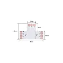 Rutec T/corner-Platine RGBW, 12mm, IP20, for VARDAflex LED-Strips