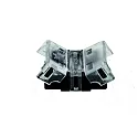 Directe verbinder VARDAFLEX 1CM - PUSH SPACE 2-polig, zwart, transparant