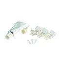 Voeding VARDAFLEX 0.8CM - PUSH set van 3, 2-polig, mat, transparant