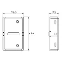 Rutec Directe verbinder VARDAFLEX 0.8CM set van 3, 2-polig, mat, transparant