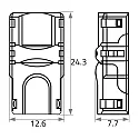 Rutec Voeding VARDAFLEX 0.8CM - PUSH 2-polig, mat, transparant