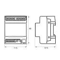 Rutec LED Control unit KNX actuator 12-24V in-line installation multicolour for VARDAflex 4x1 channel 4 addresses, dynamic