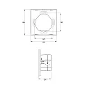Rutec DMX Touchpanel 4 ZONEN, unicolour, glass white, dynamic, IP20