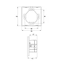 Rutec AC-Funk Touchpanel 4 ZONEN, RGBW, glass black, static, IP20