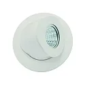 downlight GU10 round, swivelling GU10 IP20, white matt