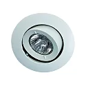 Plafondinbouwarmatuur MR16 cardanisch draaien IP20, gepoedercoat, wit