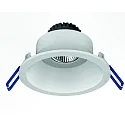 Inbouwarmatuur TOM ROUND (EMPTY CASE FOR LED MODULE Ø5CM) rond, draaibaar, zonder contactdoos IP20, wit mat dimbaar