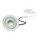 Inbouwarmatuur GAIL PHASE DIM PnP draaibaar, set van 1 IP40, wit mat dimbaar 6W 718lm 3000K 36° 36° CRI 80-89