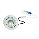 Inbouwarmatuur GAIL draaibaar, set van 1, schakelbaar IP40, wit mat 718lm 2900 | 3100K CRI 80-89