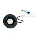 Inbouwarmatuur GAIL draaibaar, set van 1, schakelbaar IP40, zwart mat 718lm 2900 | 3100K CRI 80-89