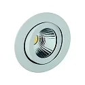 Inbouwarmatuur TALU LED rond, draaibaar IP20, wit mat 735lm 3700-4300K