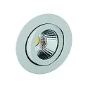 Downlight TALU Plug&Play rond, draaibaar IP20, wit mat dimbaar