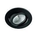 Downlight TALU Plug&Play rond, draaibaar IP20, zwart mat dimbaar