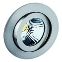 Inbouwarmatuur TALU LED rond, draaibaar IP20, ijzer geborsteld dimbaar 735lm 3900-4100K CRI 90-100