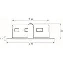 Downlight LARA rond IP40, wit dimbaar