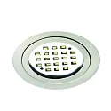Downlight LARA rond IP40, ijzer geborsteld dimbaar
