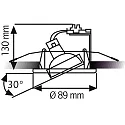 Inbouwarmatuur MR16 draaibaar IP20, mat, zwart