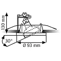 Rutec recessed luminaire MR16 swivelling, rotatable IP20, mat, white