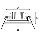Inbouwarmatuur draaibaar, roteerbaar IP40, mat, gesatineerd, wit dimbaar 662lm 2900-3100K CRI 80-89