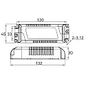 LED paneel 620X620MM UGR < 19, on/off, 40W 4800lm 4000K 120° CRI >80