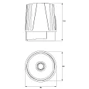 Rutec Projekt LED module CORU-80 POWER met stekker, spanningsconstante 31W 3498lm 3800K 17° CRI 90 dimbaar