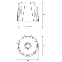 Rutec Projekt LED module CORU-80 POWER - PORK / FRUIT met stekker, spanningsconstante 31W 3311lm 3000K 40° CRI 90 dimbaar