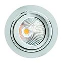 Inbouwarmatuur CORU-80K 1-vlams, rond, cardanisch draaien IP20, wit dimbaar