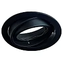 recessed luminaire CORU-80K 1 flame, round, cardanic swivelling IP20, black dimmable