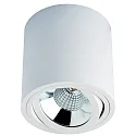 Opbouw armatuur MELIMAR COB rond, draaibaar IP20, transparant, wit, gelakt