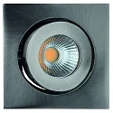 Inbouwarmatuur RINCA COB draaibaar, roteerbaar, constante stroom IP20, ijzer geborsteld dimbaar 8W 694lm 2700K 25° CRI 90-100