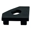 end cap EP18/18 with feed-in option, black