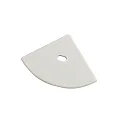 Eindkap EP30/30 rond, ingebouwde versie, met voedermogelijkheid, aluminium