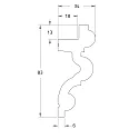 Rutec Projekt Schuimstoflaag PU VOUTE 8.3X4.3.4 / 2M set van 4, wit