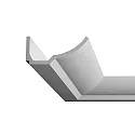 Schuimstoflaag PU VOUTE 7.4X17.3 / 2M rond, wit