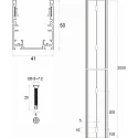 Rutec Projekt mounting profile PLATIN WALLWASHER Q 3D BENDABLE rigid, aluminium